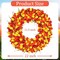 22" Artificial Tulip Wreath – Red, Orange & Yellow Spring & Summer Door Decor for Valentine’s Day, Easter, Front Porch, Indoor & Outdoor Farmhouse